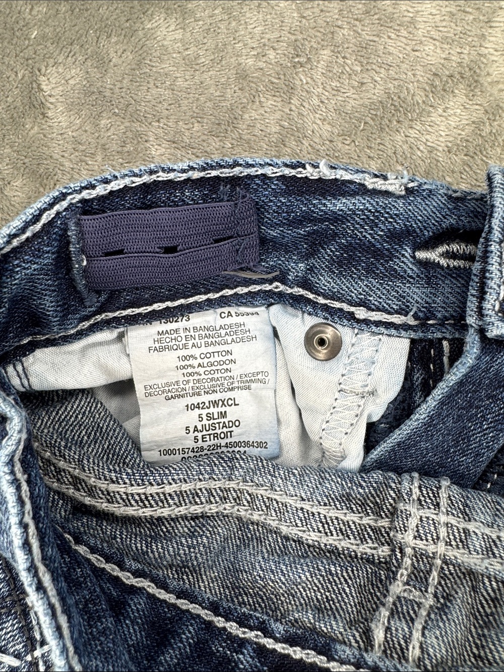 Wrangler Kids Dark Blue Boot Cut Jeans - Picture 4 of 4